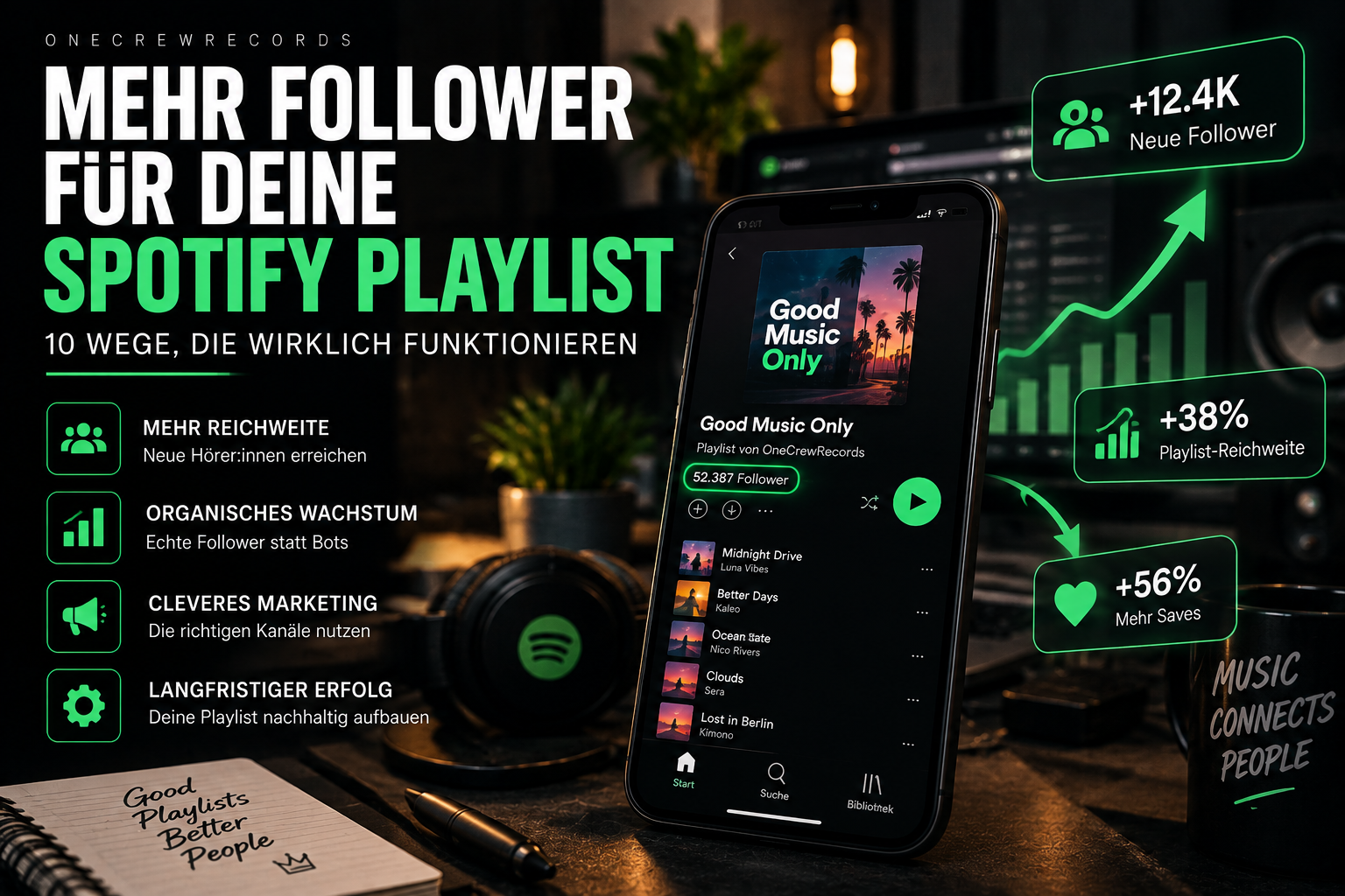 Mehr Follower für deine Spotify-Playlist: 10 Wege, die wirklich funktionieren